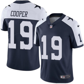 Youth Nike Cowboys 19 Amari Cooper Navy Throwback Youth Vapor Untouchable Limited Jersey