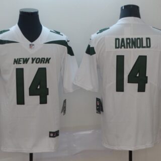 Youth Nike Jets 14 Sam Darnold White Youth New 2019 Vapor Untouchable Limited Jersey