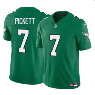 Youth Philadelphia Eagles #7 Kenny Pickett Green 2023 F.U.S.E Throwback Vapor Untouchable Limited Stitched Football Jersey