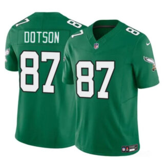 Youth Philadelphia Eagles #87 Jahan Dotson Green F.U.S.E Throwback Vapor Untouchable Limited Stitched Football Jersey