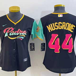 Youth San Diego Padres #44 Joe Musgrove 2022 Black City Connect Stitched Baseball Jersey