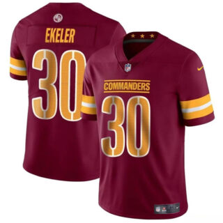 Youth Washington Commanders #30 Austin Ekeler Burgundy Vapor Limited Stitched Football Jersey