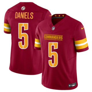 Youth Washington Commanders #5 Jayden Daniels Burgundy 2024 Draft F.U.S.E Vapor Limited Stitched Football Jersey