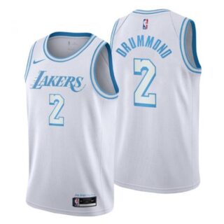 Men's Andre Drummond Los Angeles Lakers Basketball Jersey White City