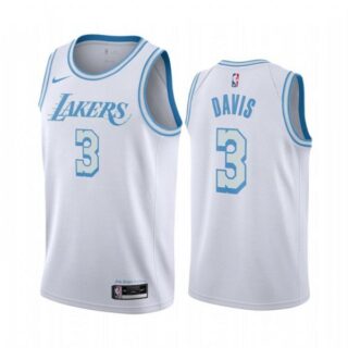 Men's Anthony Davis Los Angeles Lakers Basketball Jersey White