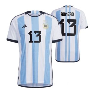 Men's Cristian Romero Argentina National Team White Home Soccer Jersey 2022-23