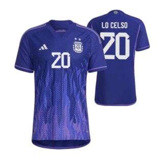 Men's Giovani Lo Celso Argentina National Team Purple Away Soccer Jersey 2022-23