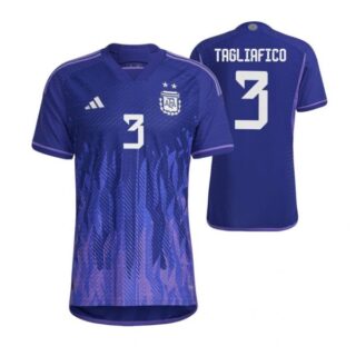 Men's Nicolas Tagliafico Argentina National Team Purple Away Soccer Jersey 2022-23