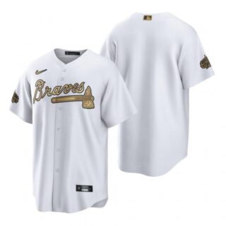 Men's Cool Base Atlanta Braves 2022 MLB All-Star Game White Stitched Jersey
