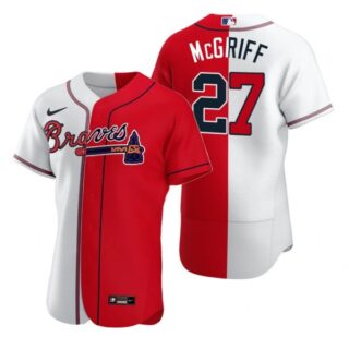 Men's Fred Mcgriff Atlanta Braves Flex Base Jersey Red