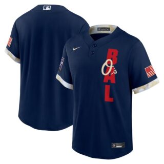 Youth Baltimore Orioles 2021 MLB All-Star Navy Jersey Worn In-Game - Stitched