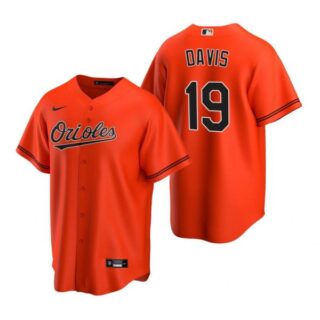 Men's Chris Davis Baltimore Orioles Cool Base Jersey Orange
