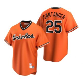 Men's Anthony Santander Baltimore Orioles Cool Base Jersey Orange Cooperstown