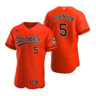 Men's Brooks Robinson Baltimore Orioles Flex Base Jersey Orange