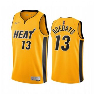 Men's Bam Adebayo Miami Heat Basketball Jersey Gold
