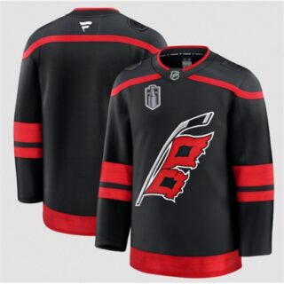 Men's Carolina Hurricanes Blank Black 2026 Stanley Cup Final Home Premium Hockey Stitched Jersey