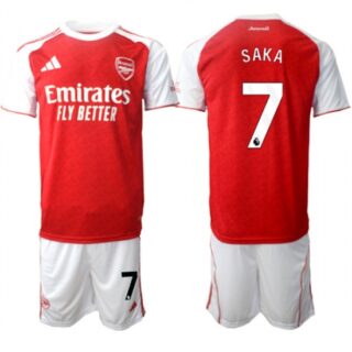 Men's Arsenal F.C #7 Bukayo Saka 2026 Red Home Soccer Jersey Suit