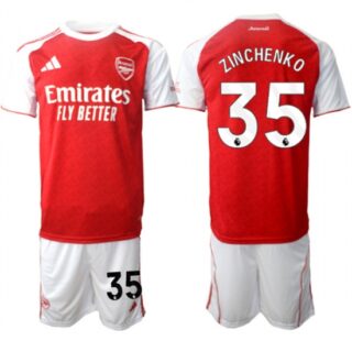 Men's Arsenal F.C #35 Oleksandr Zinchenko 2026 Red Home Soccer Jersey Suit