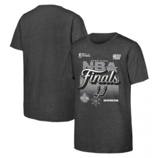 Men's San Antonio Spurs Charcoal 2026 NBA Western Conference Champions Authentic Locker Room T-Shirt