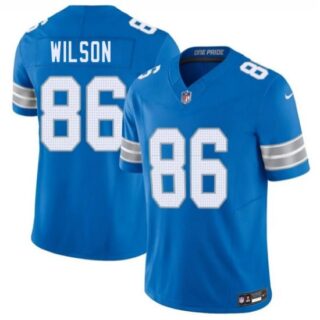 Men's Detroit Lions #86 Cedrick Wilson Blue 2026 F.U.S.E. Vapor Limited Football Stitched Game Jersey