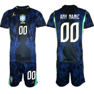 Men's Brazil national football team Custom Navy 2026 Away Soccer Jersey Suit