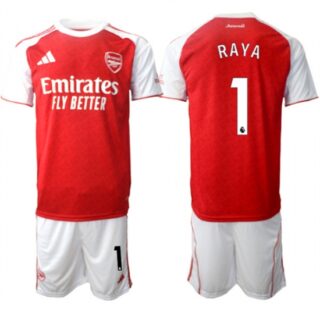 Men's Arsenal F.C #1 David Ray 2026 Red Home Soccer Jersey Suit