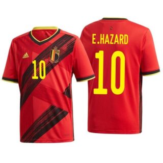 Men's Eden Hazard Belgium National Soccer Team Red Home Jersey