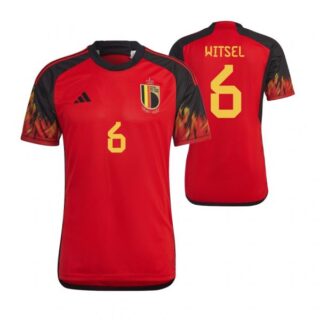 Men's Axel Witsel Belgium National Team Red Home Soccer Jersey 2022-23