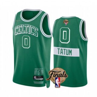 Men's Boston Celtics Jayson Tatum 2022 NBA Finals Stitched Jersey -