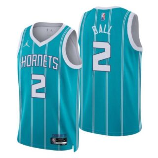 Men's Lamelo Ball Charlotte Hornets 75th Anniversary Diamond Jersey