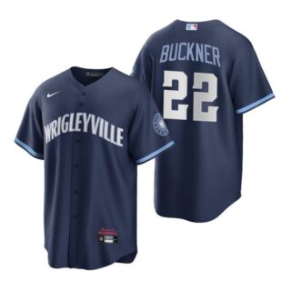 Youth Chicago Cubs Bill Buckner City Connect Wrigleyville Jersey Navy Stitched