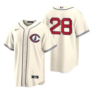 Youth Chicago Cubs Kyle Hendricks 2022 Field of Dreams Cream Stitched Jersey