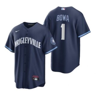 Youth Chicago Cubs Larry Bowa City Connect Wrigleyville Jersey Navy Stitched