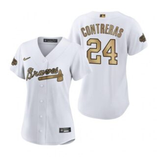 Women's Willson Contreras Chicago Cubs 2022 MLB All-Star Game White Stitched Jersey