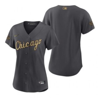Women's Chicago White Sox 2022 MLB All-Star Game Charcoal Black Stitched Jersey