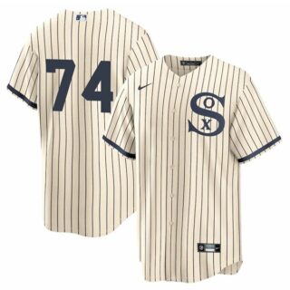 Men's - Cool Base Chicago White Sox #74 Eloy Jimenez Field of Dreams Throwback Jersey Stitched