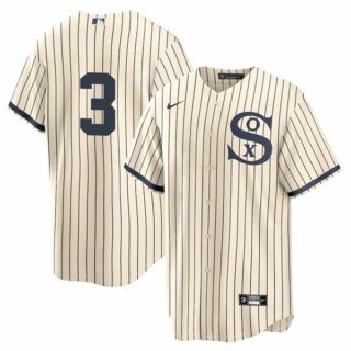 Men's - Cool Base Chicago White Sox #3 Harold Baines Field of Dreams Throwback Jersey Stitched