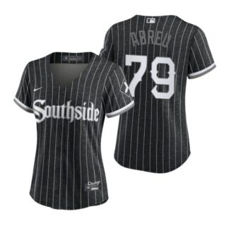 Women Chicago White Sox Jose Abreu 2021 City Connect Southside Jersey Black Stitched