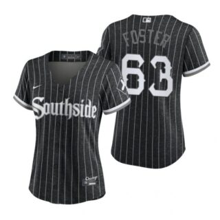 Women Chicago White Sox Matt Foster 2021 City Connect Southside Jersey Black Stitched