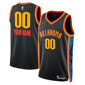 Custom Men's Oklahoma City Thunder Jersey Final Patch All Stitched