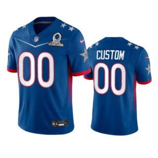 Men's Custom Dallas Cowboys 2022 NFC Pro Bowl Stitched Jersey Royal