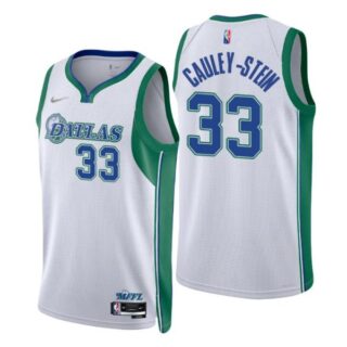 Men's Willie Cauley Stein Dallas Mavericks 75th Anniversary Diamond Jersey White City