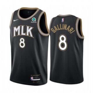 Men's Danilo Gallinari Atlanta Hawks Basketball Jersey Black