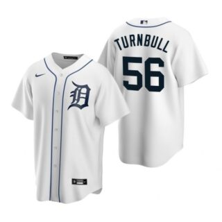 Men's Spencer Turnbull Detroit Tigers Cool Base Jersey White