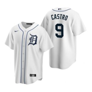 Men's Willi Castro Detroit Tigers Cool Base Jersey White