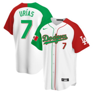 Men's Julio Ur??as Los Angeles Dodgers Cool Base Jersey Mexico Black Mexican Heritage Night
