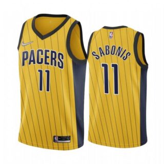 Men's Domantas Sabonis Indiana Pacers Basketball Jersey Gold