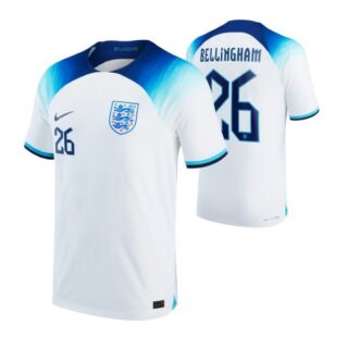 Men's Jude Bellingham England National Team White Home Soccer Jersey 2022-23