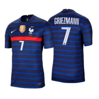 Men's Antoine Griezmann France National Blue Home Jersey