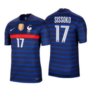 Men's Moussa Sissoko France National Blue Home Jersey